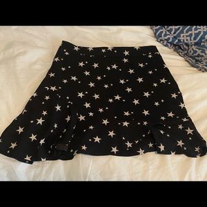 Black and white star skirt